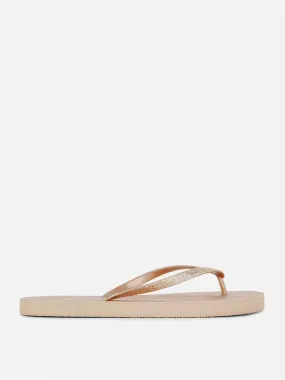 Chanclas brillantes metalizadas