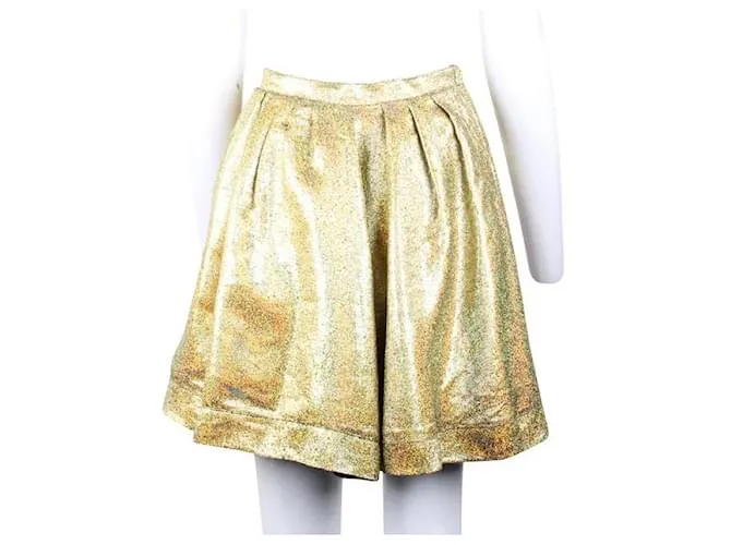 Falda dorada metalizada MSGM Dorado 