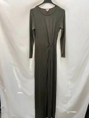 HOSS INTROPIA. Vestido largo verde T.m