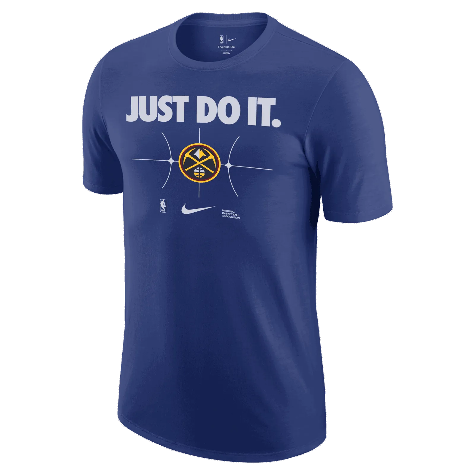 NIKE NBA DENVER NUGGETS ESSENTIAL JUST DO IT TSHIRT, RUSH BLUE