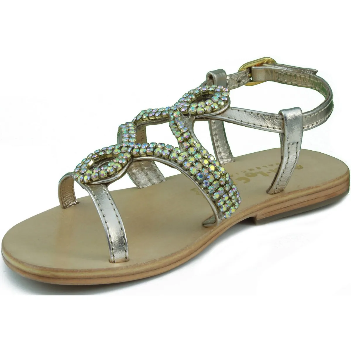 OCA LOCA  METALIZADA ADORNO STRASS ORO