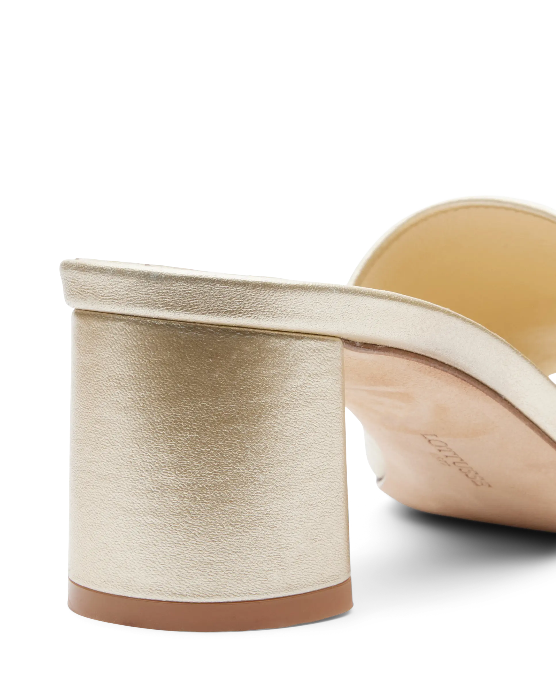 Sandalias Oro De Cabra Metalizada