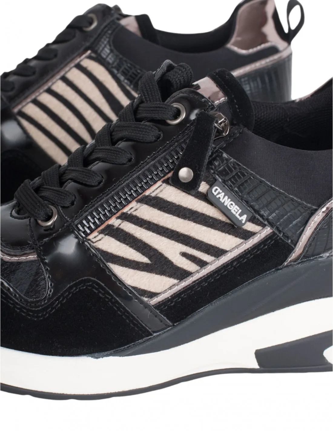 Zapatillas Sneakers Cuña Cebra